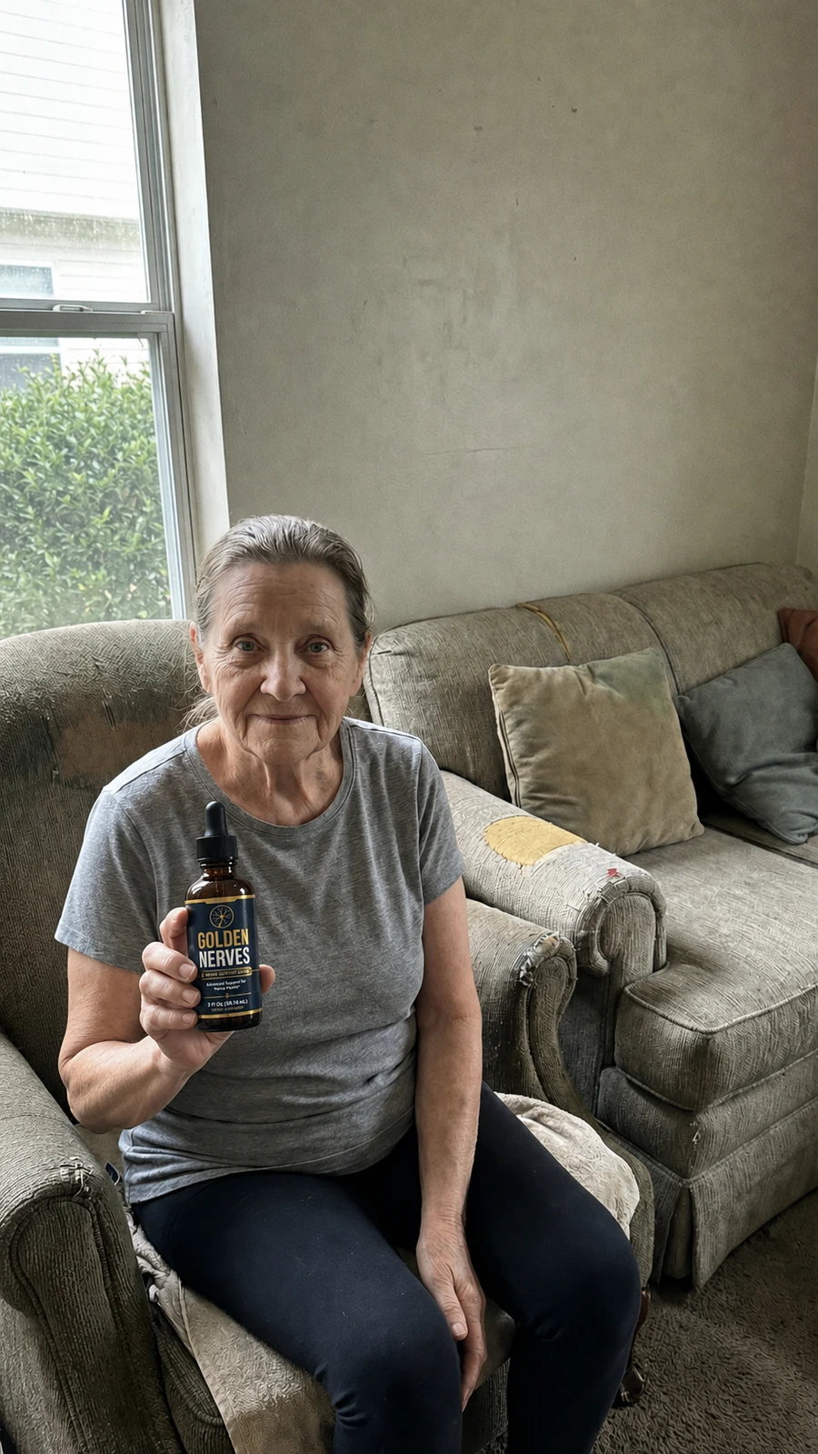 Margaret Wilson holding Golden Nerves